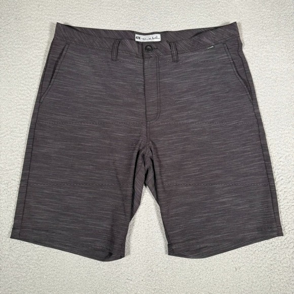 Travis Mathew Other - Travis Mathew Shorts Mens 38 Black Hybrid Golf Casual Preppy Performance Logo